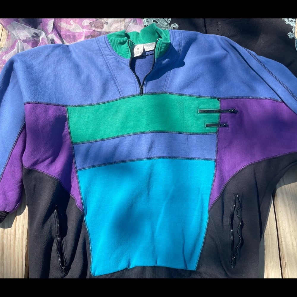 Retro 3/4 sleeve pullover